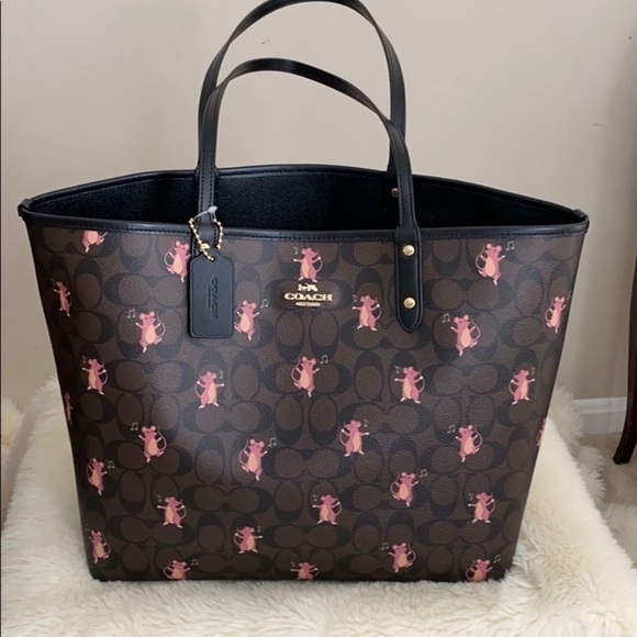 COACH Mouse Party reversible tote bag - Picture 2 of 11